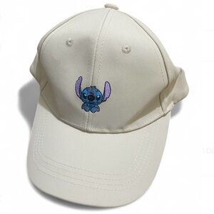 Stitch cream-colored cap embroidery – Unisex